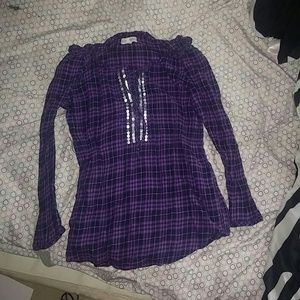 Purple Plaid shirt