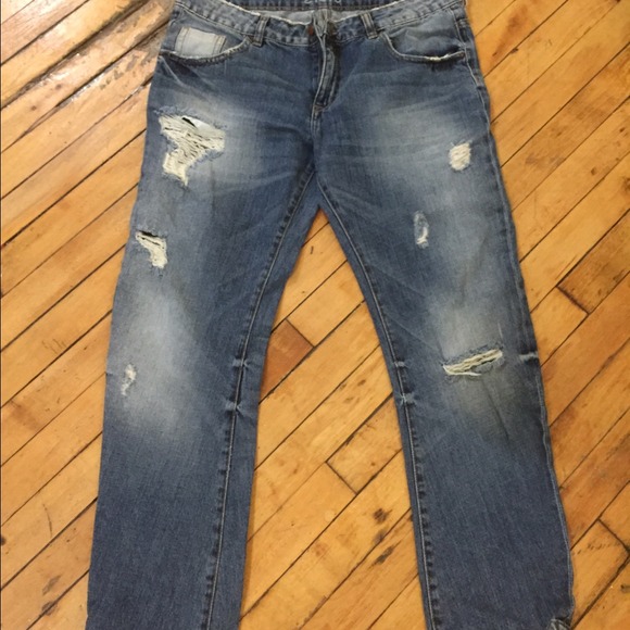 Zara boyfriend jeans baggies fit. Over the ankle