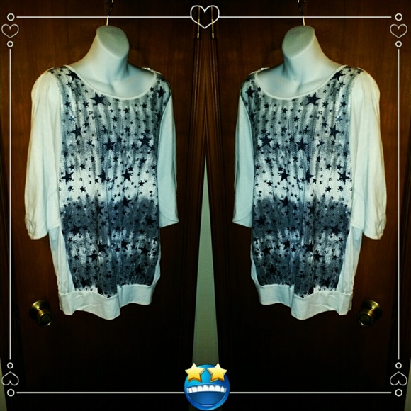 ❌SOLD LOCAL❌ Sequin Torrid star shirt