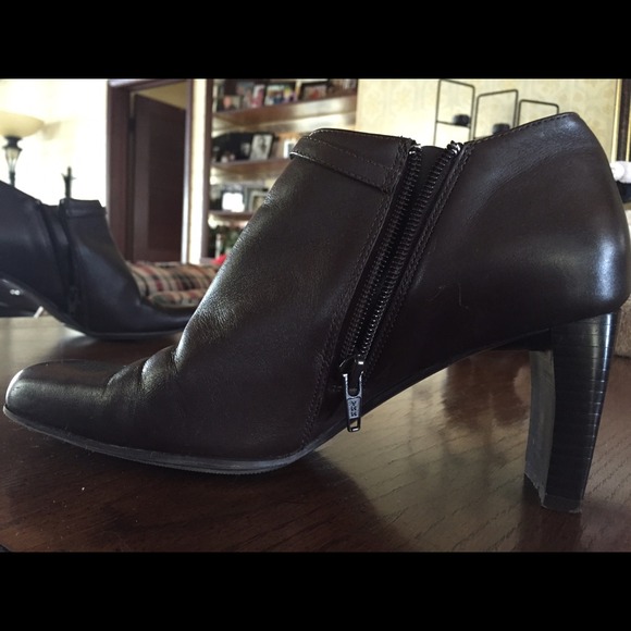 Brown Short Booties by Massimo - Picture 2 of 4