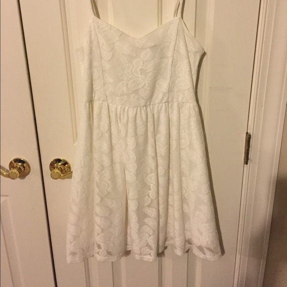 Cream skater dress