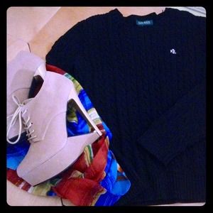 Ralph Lauren Cotton Cabled sweater. 💜