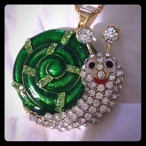 Betsy Johnson snail necklace