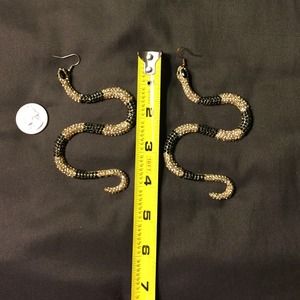 Rhinestone Bebe Earrings