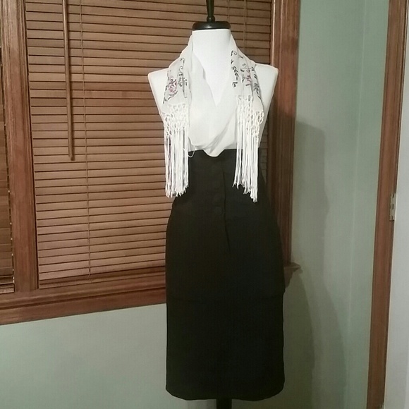 High waisted skirt - black - Picture 1 of 2