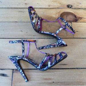 SOLD Bottega Veneta Printed Silk Sandal