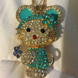 Betsey Johnson mouse necklace