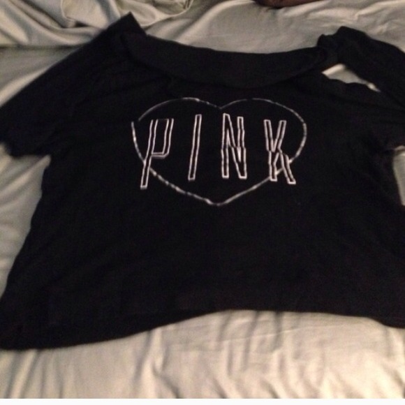 VS pink black sweatshirt