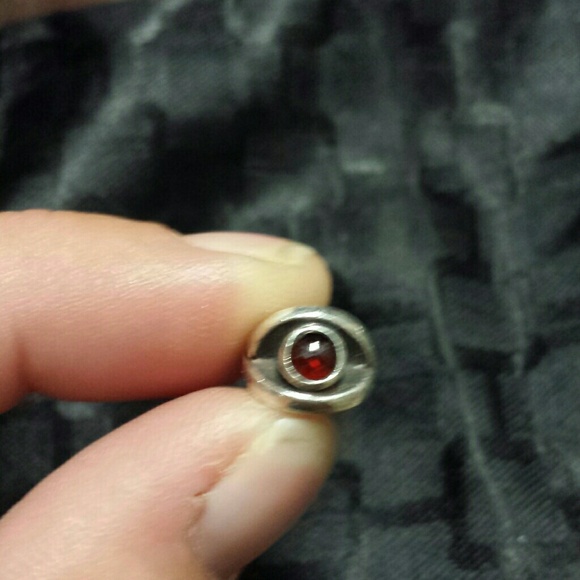 Chamilia garnet charm .