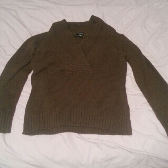 Dark brown cowl neck sweater