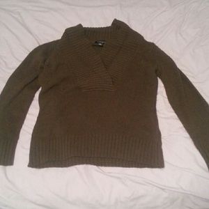 Dark brown cowl neck sweater