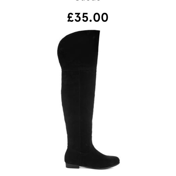 Fashion Union over the knee suede boots