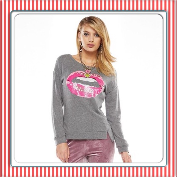 Juice Couture Embellished Graphic Sweat Shirt M - Picture 2 of 4