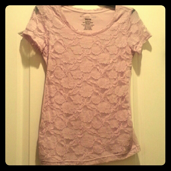Lilac lace front top