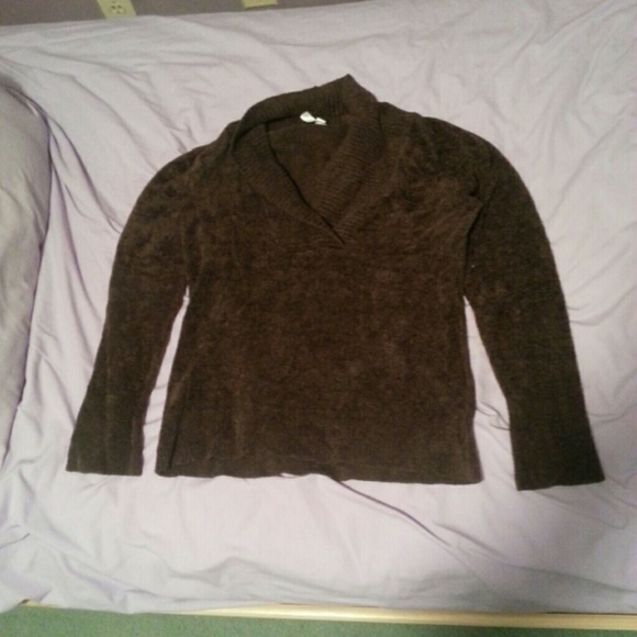 Large dark brown soft warm sweater