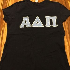 Alpha Delta Pi ADPi polka dot letter tee