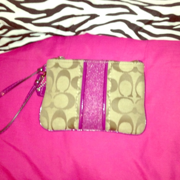 Authentic Coach wrist wallet