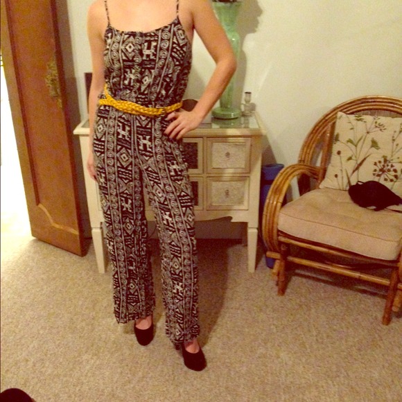 tribal print jumpsuit