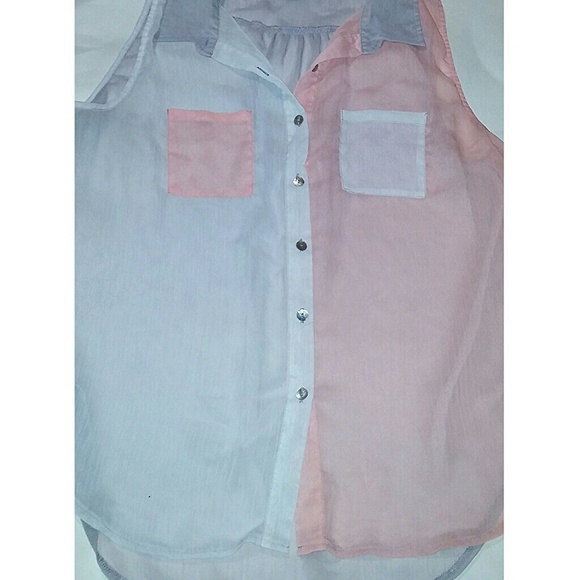 Sheer Button up Tunic