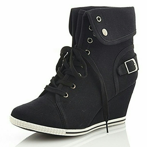 BUCCO Shoes - Bucco  lace up Sneaker Wedge