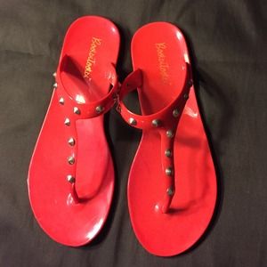 Jelly Studded Flip Flops
