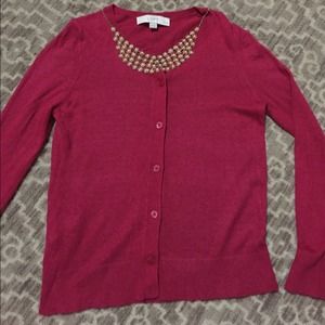 Like new Loft petite crew neck cardigan