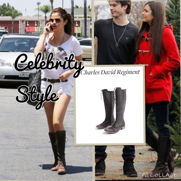 charles david lace up boots