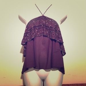 Free People Beaded Halter top