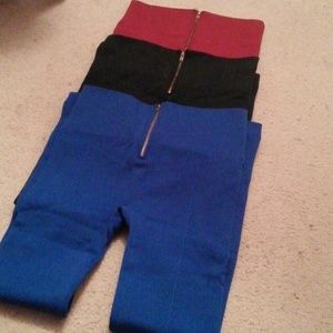 3 pairs of fleece lined leggings
