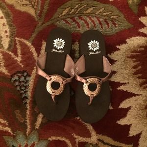 Yellow Box sandles. Never worn.:)