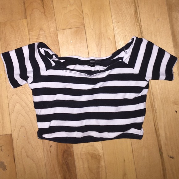 Striped crop top