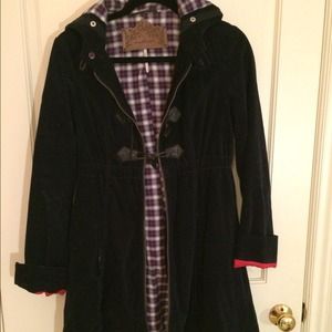Free People Flannel and Velvet jacket