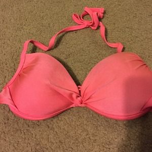 Pink push up bathing suit top