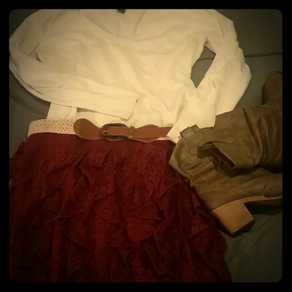 Vanity flowery skirt