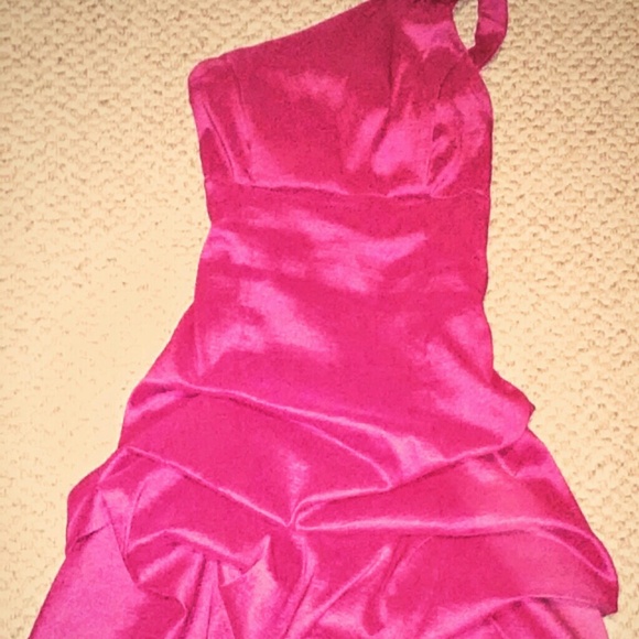 Hot pink dress