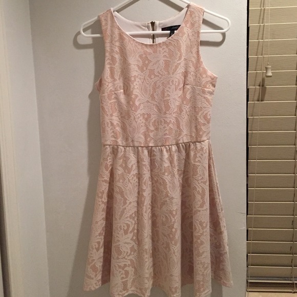 Peach Lace Dress