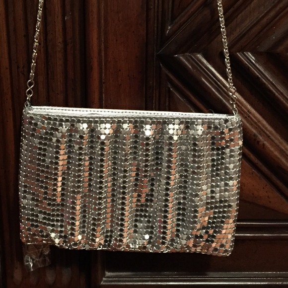 Cute little silver bling purse/clutch