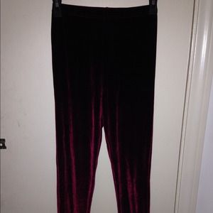 American apparel velvet leggings