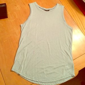 TOPSHOP Light Blue Mock Neck