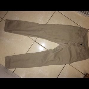 Tan/capris skinny jeans
