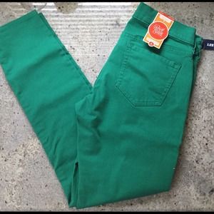 Green Skinny Jeans