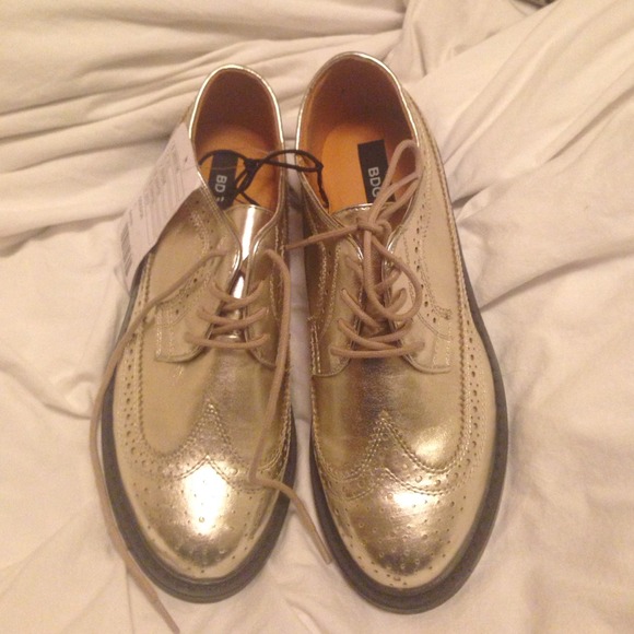 Gold Oxfords
