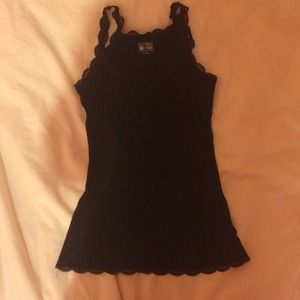 Converse black tanktop with lace