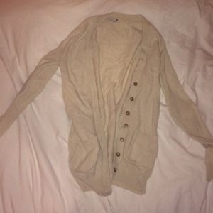 Wallace cream cardigan with buttons