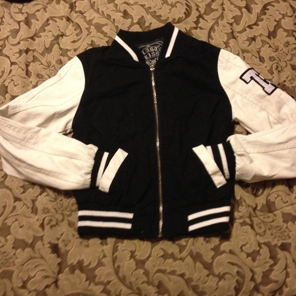 Mock letterman jacket