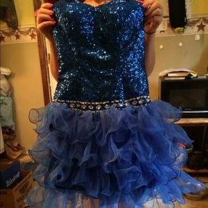 Royal blue homecoming dress