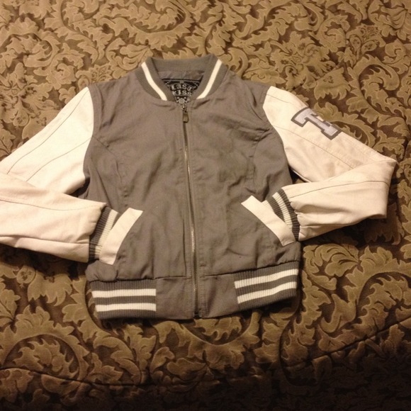 Mock letterman jacket