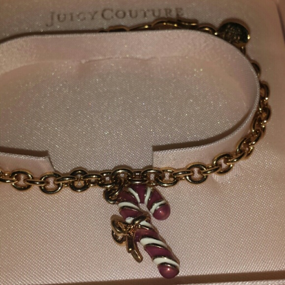 Juicy Couture Candy Cane Charm Bracelet