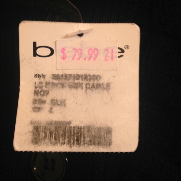 NWT BEBE CABLE KNIT CROPPED CARDIGAN/SWEATER - Picture 3 of 4