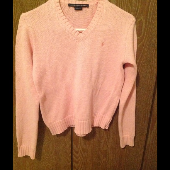 Ralph Lauren Cable Knit Pink Sweater size M